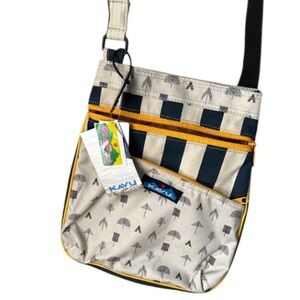 KAVU Crossbody Bag tree print  keepalong NEW rope strap adjustable keepsake
